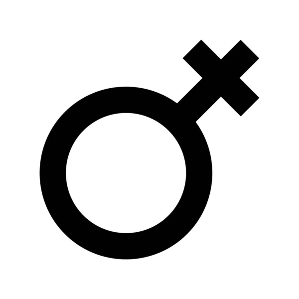 Einfache Illustration Des Venus Symbols Konzept Der Geschlechtersymbole — Stockvektor