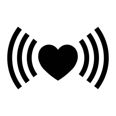 Sevgililer Günü için kalp ikonunun basit bir gösterimi