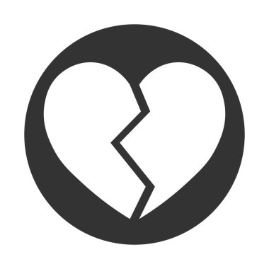 Sevgililer Günü için kalp ikonunun basit bir gösterimi