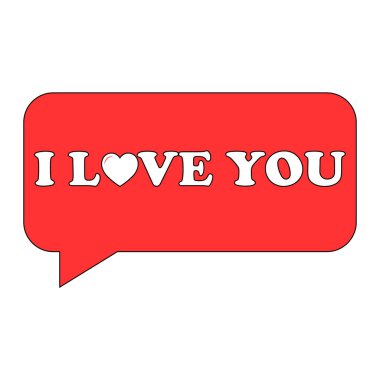 Sevgililer Günü için kalp ikonunun basit bir gösterimi