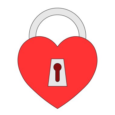 Sevgililer Günü için kalp ikonunun basit bir gösterimi