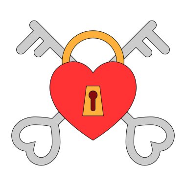 Sevgililer Günü için kalp ikonunun basit bir gösterimi