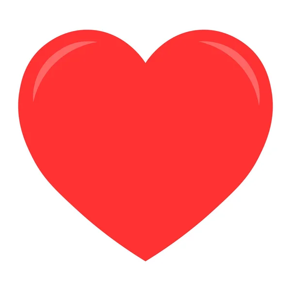 Проста Ілюстрація Ікони Серця Дня Святого Валентина — стоковий вектор