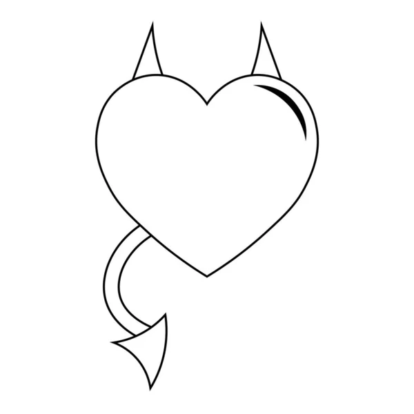 Проста Ілюстрація Ікони Серця Дня Святого Валентина — стоковий вектор