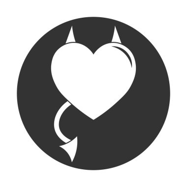 Sevgililer Günü için kalp ikonunun basit bir gösterimi