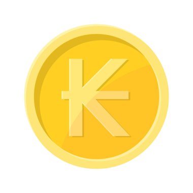 Kip madeni parasının basit bir illüstrasyonu İnternet para birimi kavramı