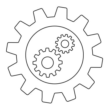 Vites arkaplanda basit bir simge imzalar. Çalışma araçlarının simgesi