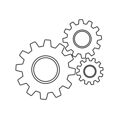Vites arkaplanda basit bir simge imzalar. Çalışma araçlarının simgesi