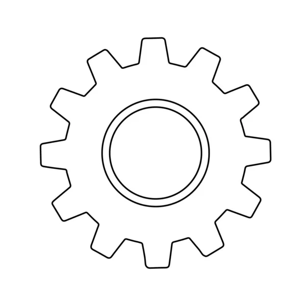 Versnellingsbak Teken Eenvoudig Pictogram Achtergrond Pictogram Van Werktuigen — Stockvector