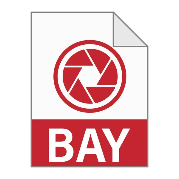 Modern Plat Ontwerp Van Bay File Icon Voor Web — Stockvector