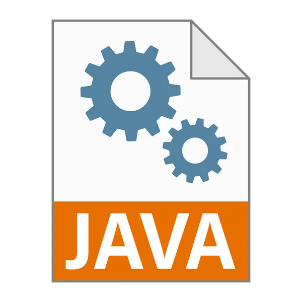 Современный Плоский Дизайн Иконки Файла Java Интернета — стоковый вектор