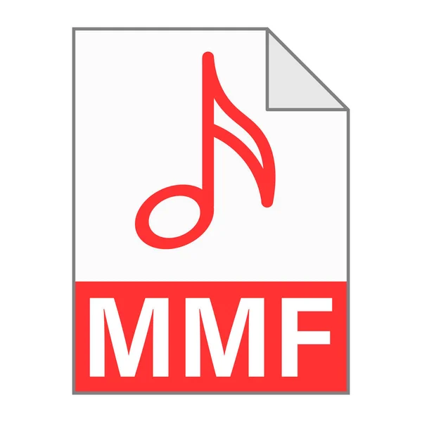 Diseño Plano Moderno Del Icono Del Archivo Mmf Para Web — Archivo Imágenes Vectoriales
