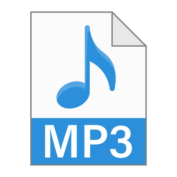 Design Plano Moderno Ícone Arquivo Mp3 Para Web —  Vetores de Stock