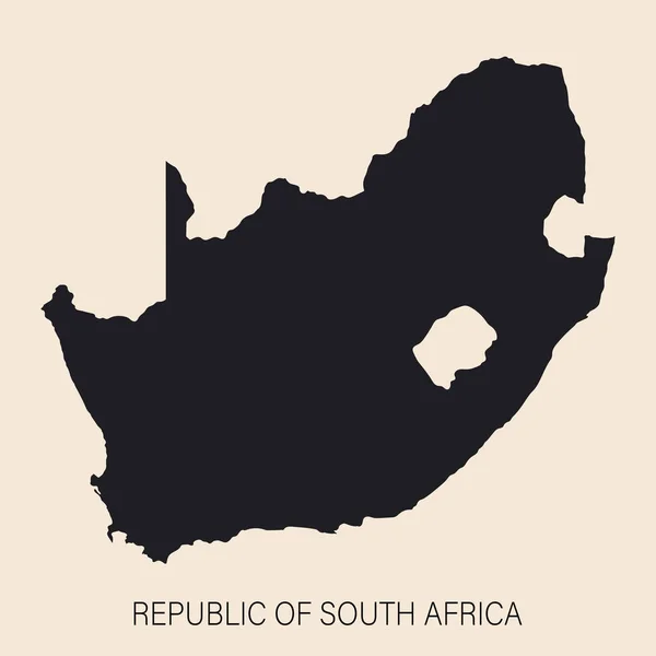 Подробная Карта Южной Африки Изолированными Границами Заднем Плане — стоковый вектор