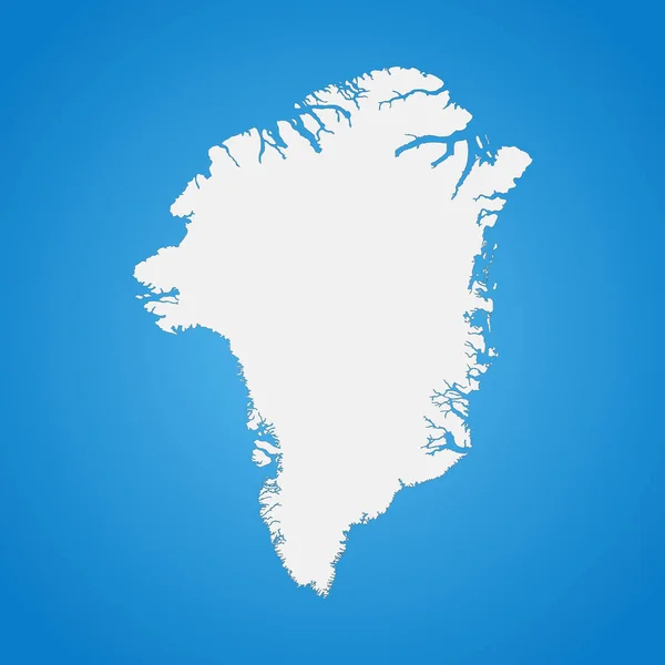 Mapa Groenlandia Altamente Detallado Con Fronteras Aisladas Fondo — Archivo Imágenes Vectoriales