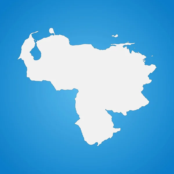 Εξαιρετικά Λεπτομερής Χάρτης Της Βενεζουέλας Σύνορα Απομονωμένα Στο Παρασκήνιο — Διανυσματικό Αρχείο