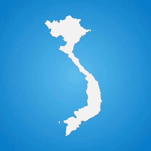 Mapa Vietname Altamente Detalhado Com Fronteiras Isoladas Segundo Plano — Vetor de Stock