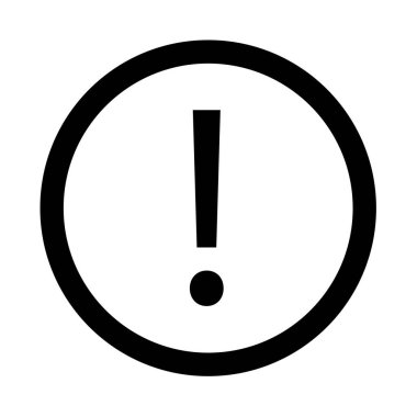 Alışveriş ilgisi, problem veya ünlem uygulamalar ve web siteleri için basit izole edilmiş simge