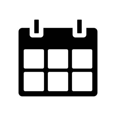 Alışveriş takvimi uygulamalar ve web siteleri için basit izole edilmiş simge