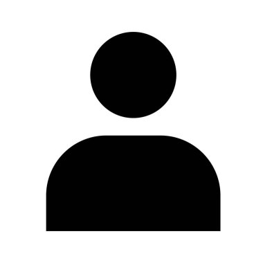 Uygulamalar ve web siteleri için basit izole edilmiş insan simgesi alışverişi