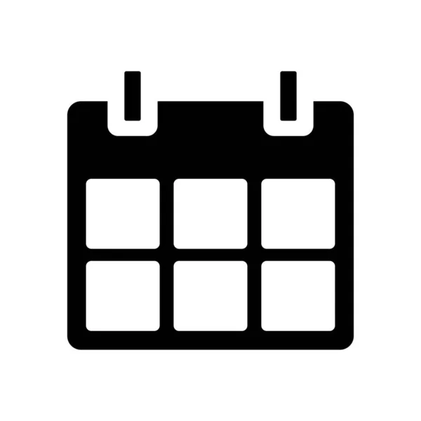 Winkelkalender Eenvoudige Geïsoleerde Pictogram Voor Apps Websites — Stockvector