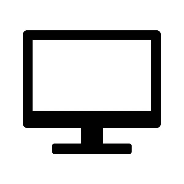 Shopping Terminal Computer Monitor Eenvoudige Geïsoleerde Pictogram Voor Apps Websites — Stockvector