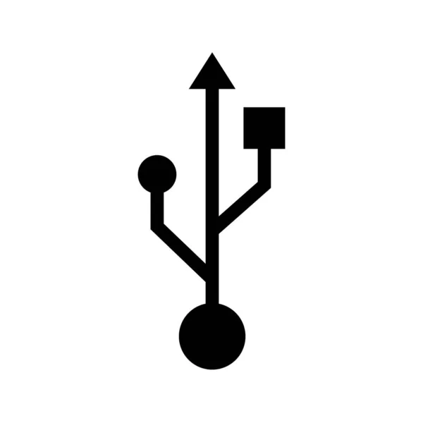 Illustrazione Semplice Dell Icona Del Componente Del Personal Computer Dell — Vettoriale Stock