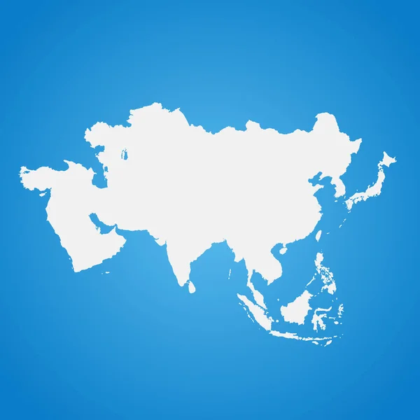 Mapa Político Detalhado Continente Asiático Com Fronteiras Países —  Vetores de Stock