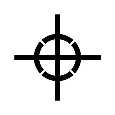 Ağırlık Merkezi Ürün ambalajı ve kutusu üzerine basit simge