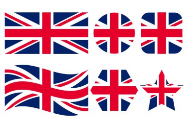 Büyük Britanya Birleşik Krallığı bayrağı Bağımsızlık Günü veya seçim için basit bir örnekleme