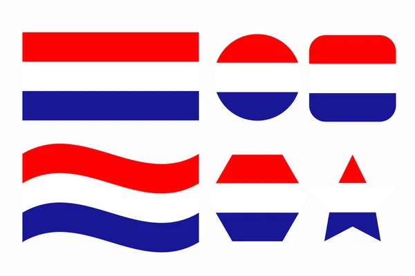 Chorwacka Flaga Prosta Ilustracja Dnia Niepodległości Lub Wyborów — Wektor stockowy