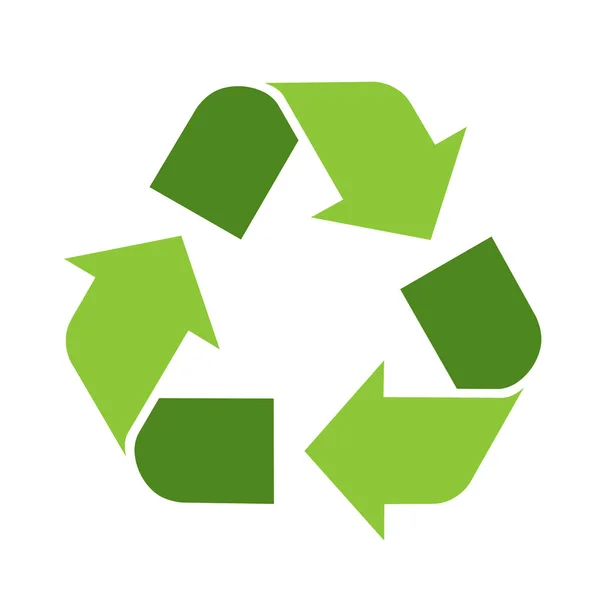 Groene Recyclingbord Moebius Loop Eenvoudig Pictogram Productverpakking Doos — Stockvector