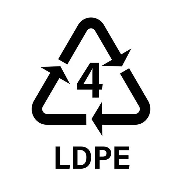 Recycleerbare Kunststof Ldpe Peld Eenvoudig Pictogram Productverpakking Doos — Stockvector