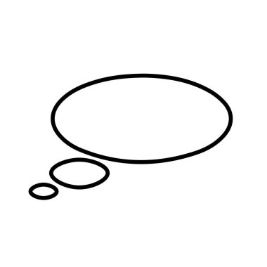 Cloud speech bubble icon Simple illustration of cartoon speech bubble