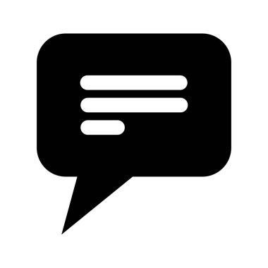 Cloud speech bubble icon Simple illustration of cartoon speech bubble