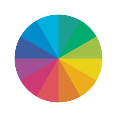 Color wheel pallet spectrum Different color circle