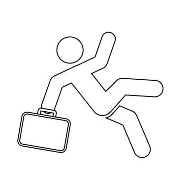 İş adamı hareket halindeki insanların yaşam tarzını simgeliyor