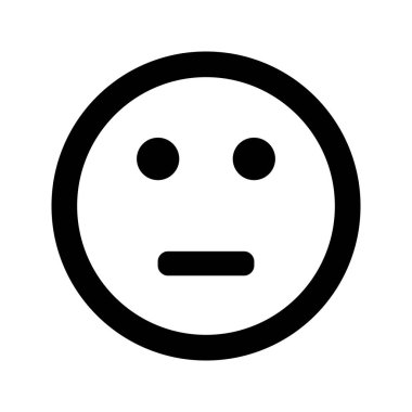 Çizgi film gülümseme yüz simgesi düz stil