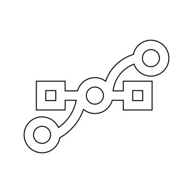 Web için modern düz ai veya eps vektör simgesi tasarımı