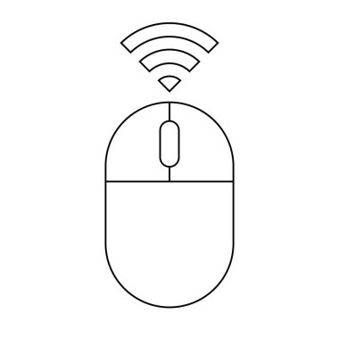 Fare Kişisel Bilgisayar Bileşeni simgesinin basit illüstrasyonu