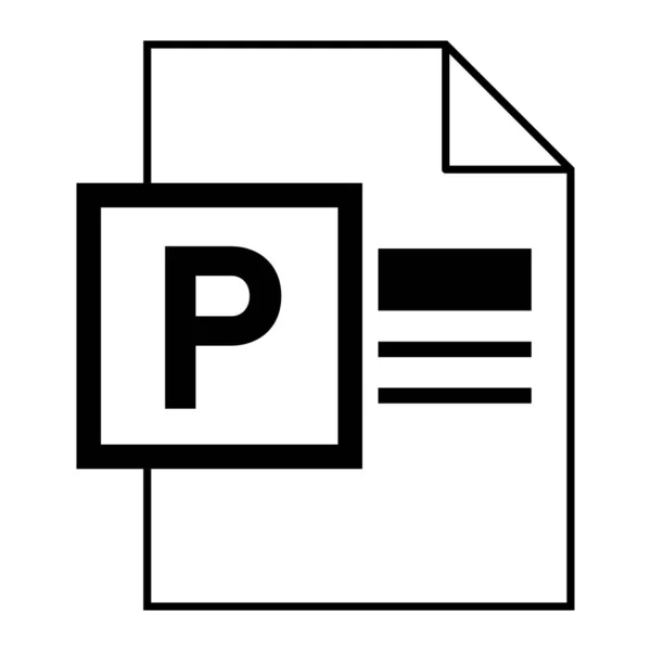 Diseño Plano Moderno Del Logo Pub Publisher Document File Icon — Archivo Imágenes Vectoriales