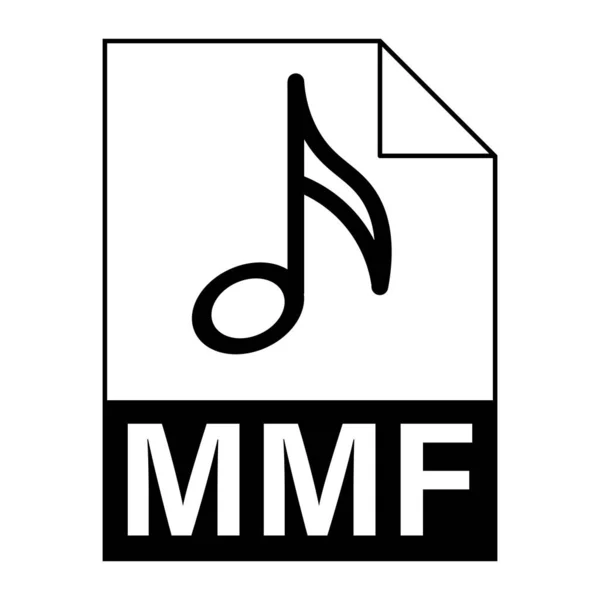 Diseño Plano Moderno Del Icono Del Archivo Mmf Para Web — Archivo Imágenes Vectoriales