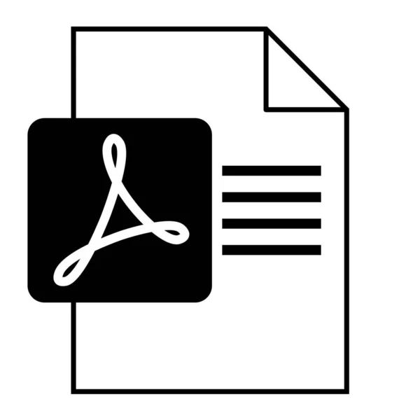 Modernes Flaches Design Des Icons Für Pdf Dateien Web — Stockvektor