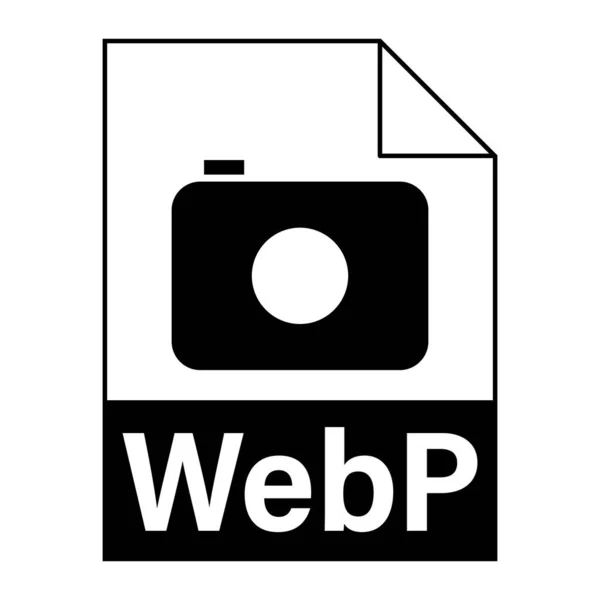 Design Plano Moderno Ícone Arquivo Webp Para Web —  Vetores de Stock