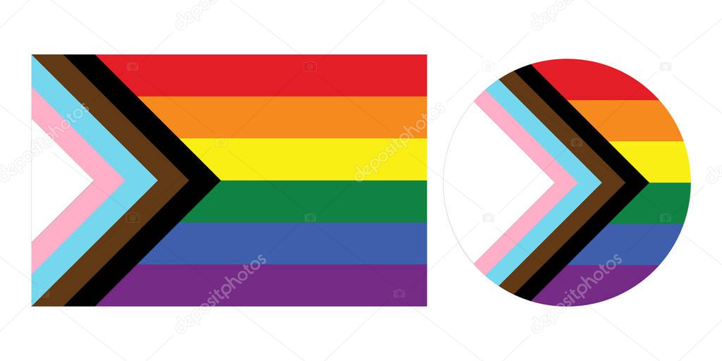 Progress pride flag New LGBTQ pride flag
