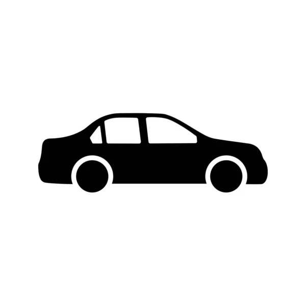 Icono Coche Estilo Plano Icono Tráfico Simple — Vector de stock