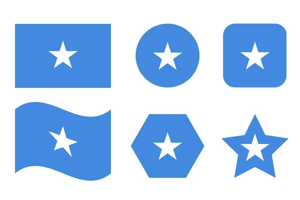 索马里国旗是独立日或选举的简单例证 — 图库矢量图片