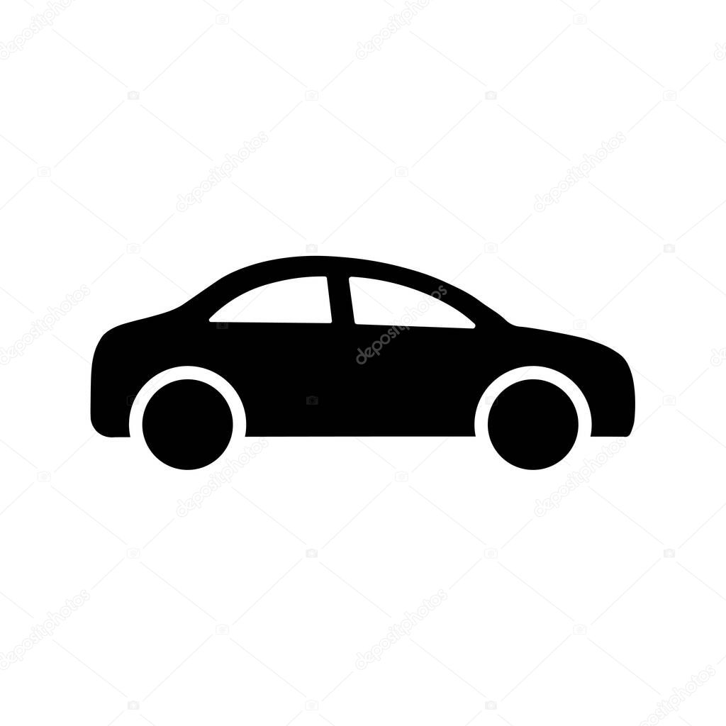 Car icon in flat style Simple traffic icon