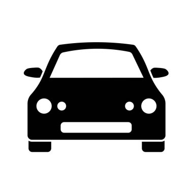 Düz stil araba simgesi Basit trafik simgesi