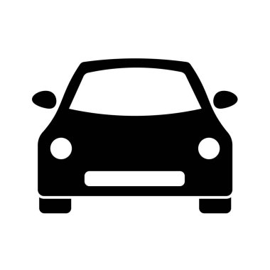 Düz stil araba simgesi Basit trafik simgesi